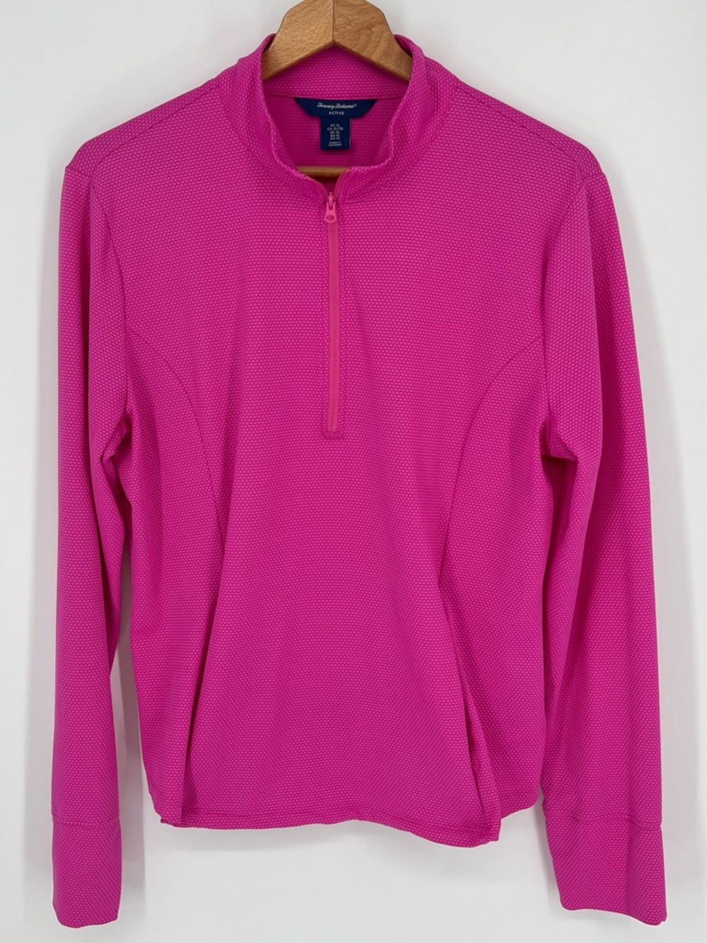 Tommy Bahama Hot Pink Half-Zip Pullover Women’s Size XL in EUC!